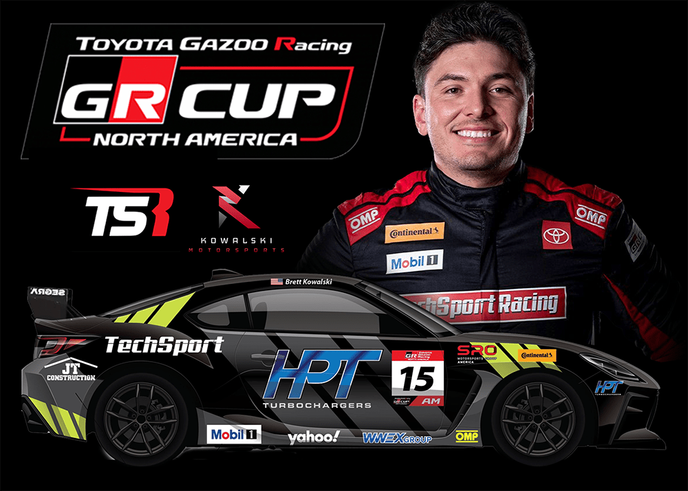 HP Race Brands Joins Forces with Brett Kowalski for the 2025 Toyota GR Cup Season - HP Race Brands