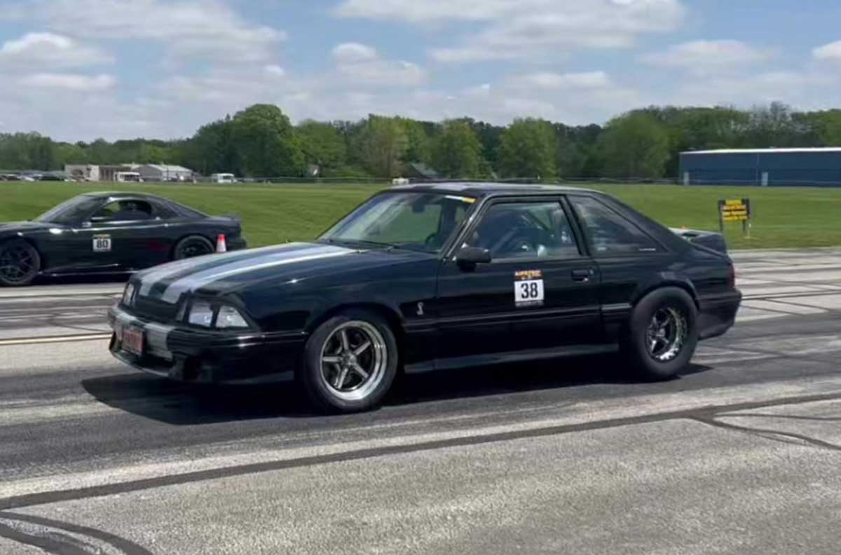 World’s Fastest Half-Mile Fox Body Mustang Uses HPT Turbos to Break 200MPH - HP Race Brands
