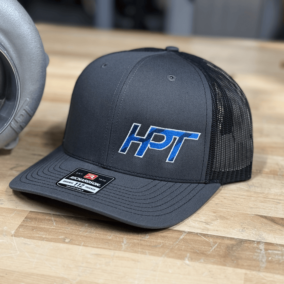 HPT Grey/Black Snapback Hat - HP Race Brands - HPT Turbo - Apparel & Merchandise