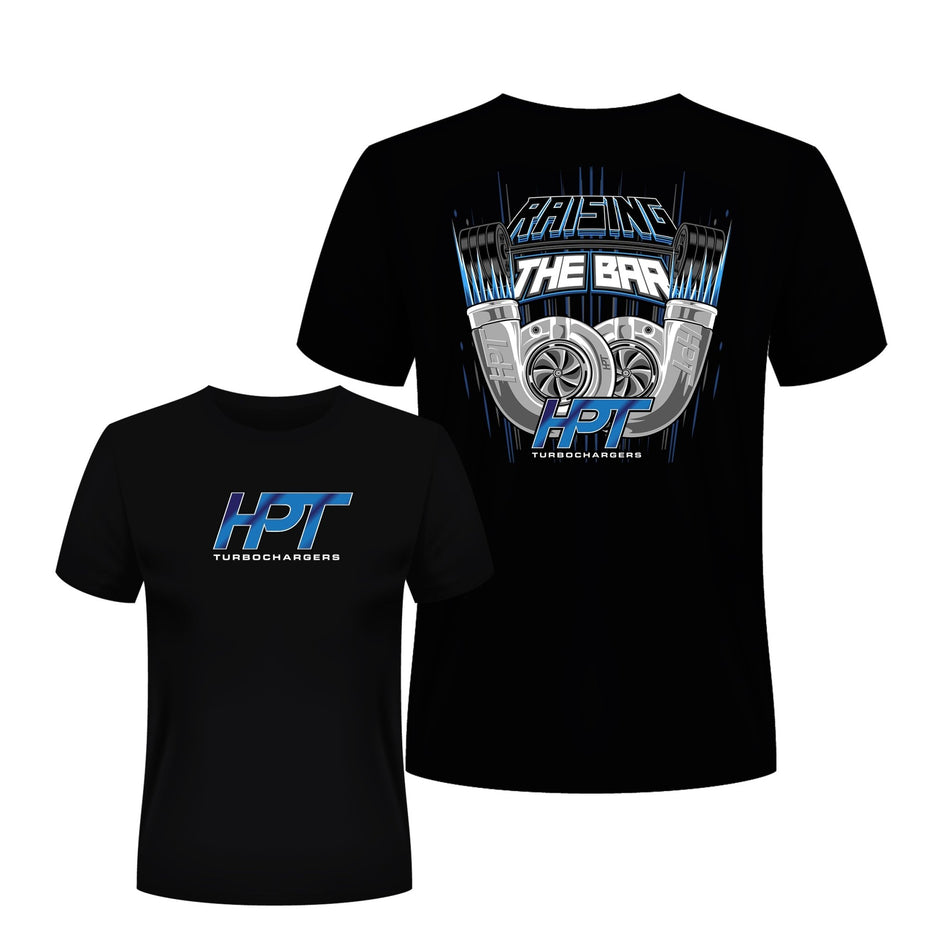HPT Raising the Bar T-Shirt (Black) - HP Race Brands - HPT Turbo - Apparel & Merchandise