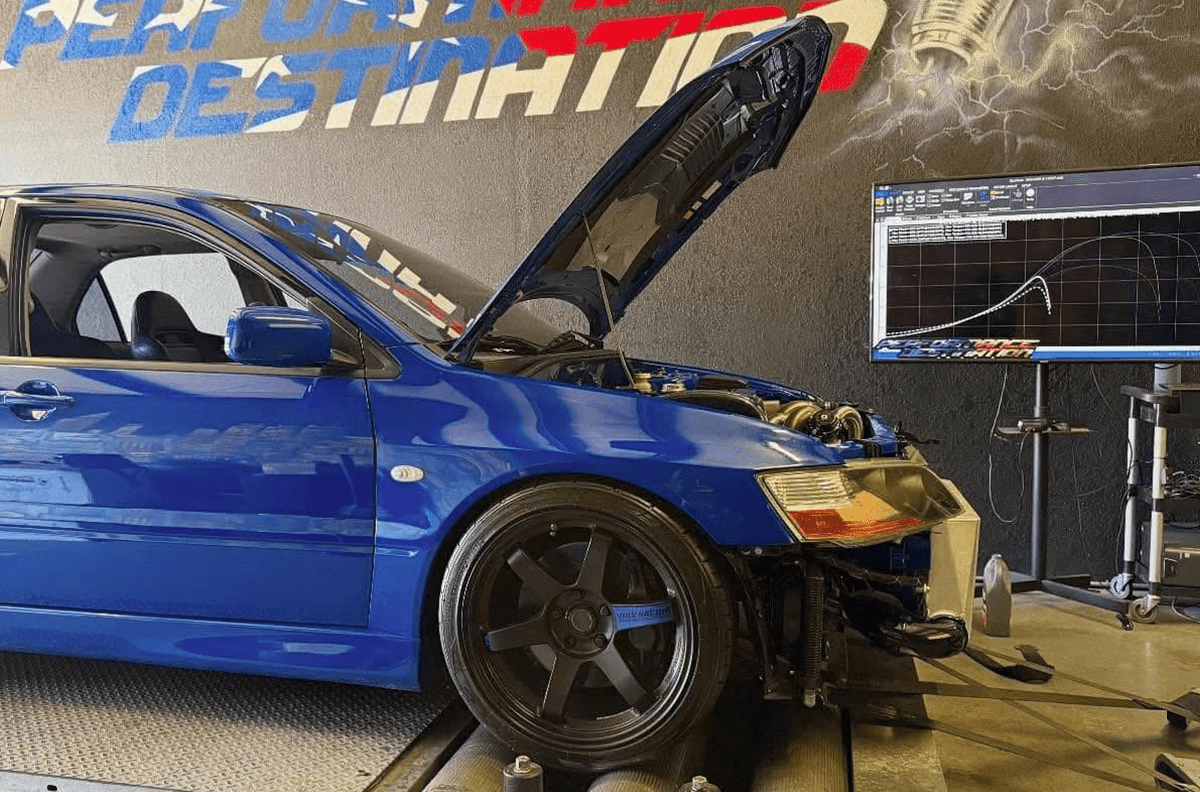 HPT F3 6870 on Evo 8 Hits Over 1,000 HP - HP Race Brands