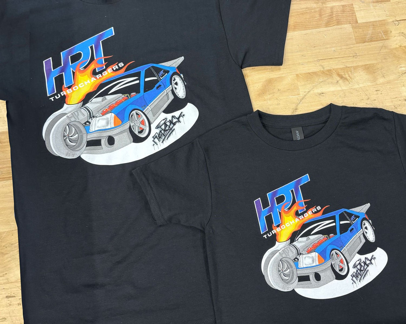 HPT Turbo Partners with Maverick's Custom Cars for an Exclusive T-Shirt Collaboration - HP Race Brands