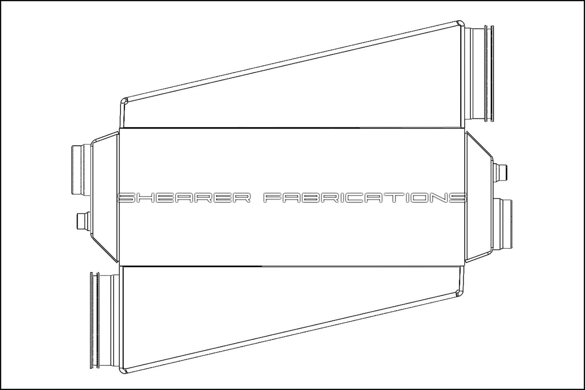 1000hp, Opposed, Single In/Out - HP Race Brands - Shearer Fabrications, Inc. - Intercooler