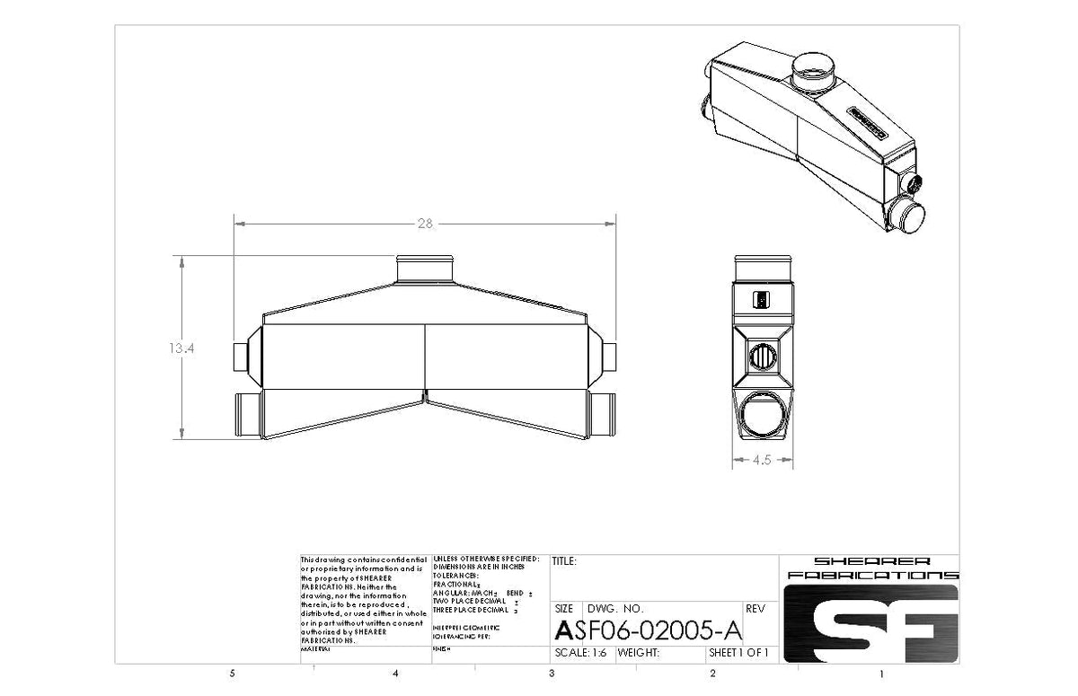 2000hp, Dual In, Single Out - HP Race Brands - Shearer Fabrications, Inc. - Intercooler