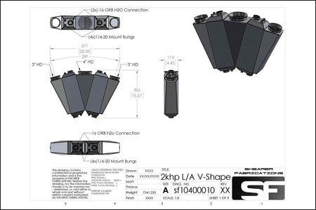 2000hp, Dual In, Single Out - HP Race Brands - Shearer Fabrications, Inc. - Intercooler