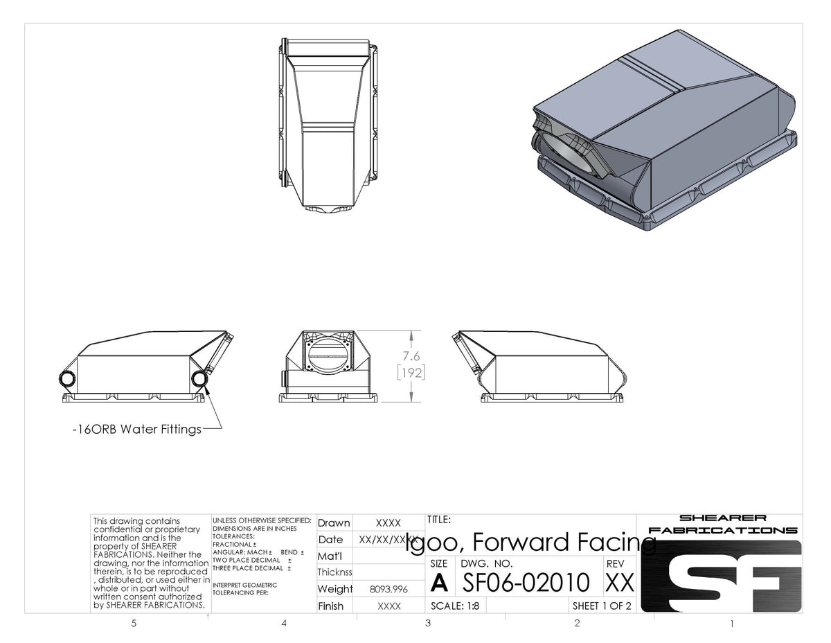 2000hp Igloo Cooler Low Profile - HP Race Brands - Shearer Fabrications, Inc. - Intercooler