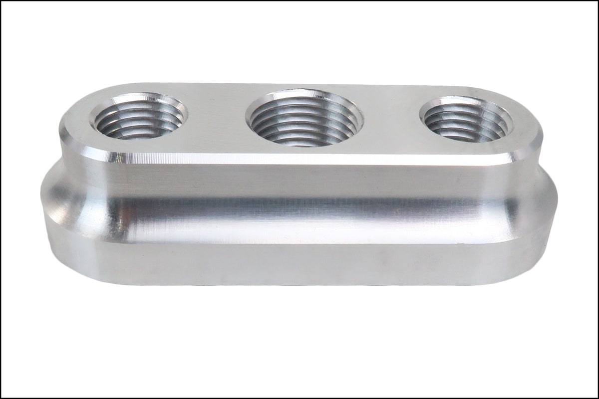 3 Port Billet Sensor Flange - HP Race Brands - Shearer Fabrications, Inc. - Intake Flange