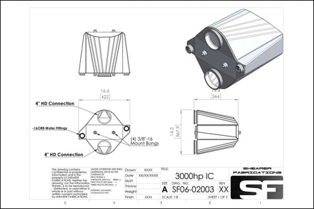 3000hp IC - HP Race Brands - Shearer Fabrications, Inc. - Intercooler