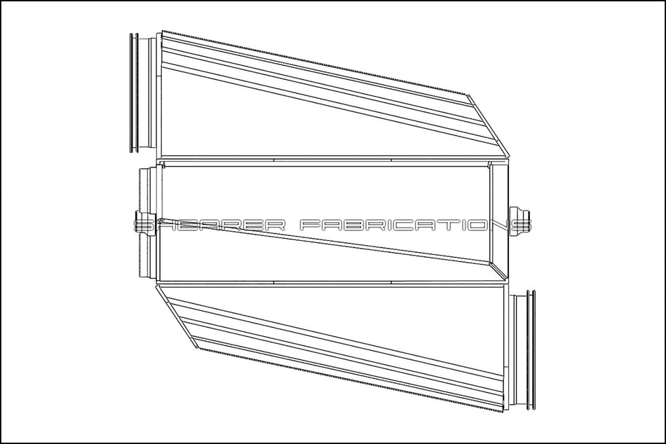 3000hp IC, Opposed Inlets - HP Race Brands - Shearer Fabrications, Inc. - Intercooler