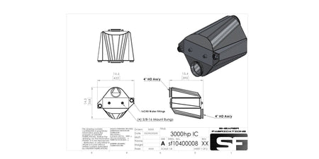 3000hp IC, Opposed Inlets - HP Race Brands - Shearer Fabrications, Inc. - Intercooler