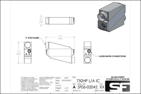 750hp Single In/Out - HP Race Brands - Shearer Fabrications, Inc. - Intercooler