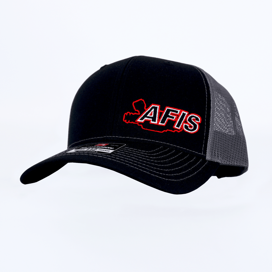 AFIS Black/Gray Snapback Hat - HP Race Brands - AFIS - Apparel & Merchandise