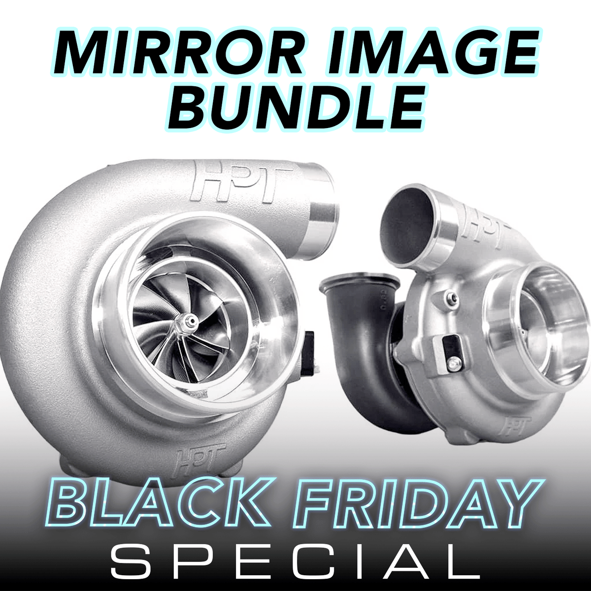 Black Friday Deal - HPT F3 7880 Mirror Image Bundle - HP Race Brands - HPT Turbo - Turbocharger Bundle