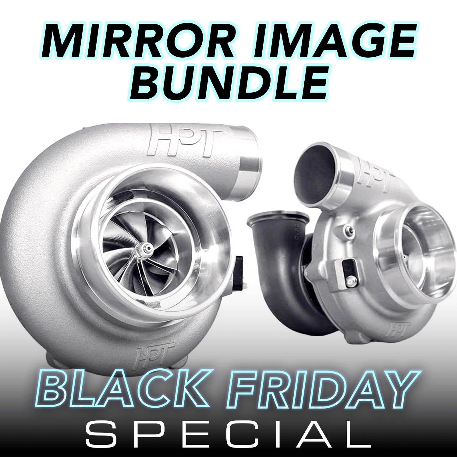 Black Friday Deal - HPT F3 7880 Mirror Image Bundle - HP Race Brands - HPT Turbo - Turbocharger Bundle