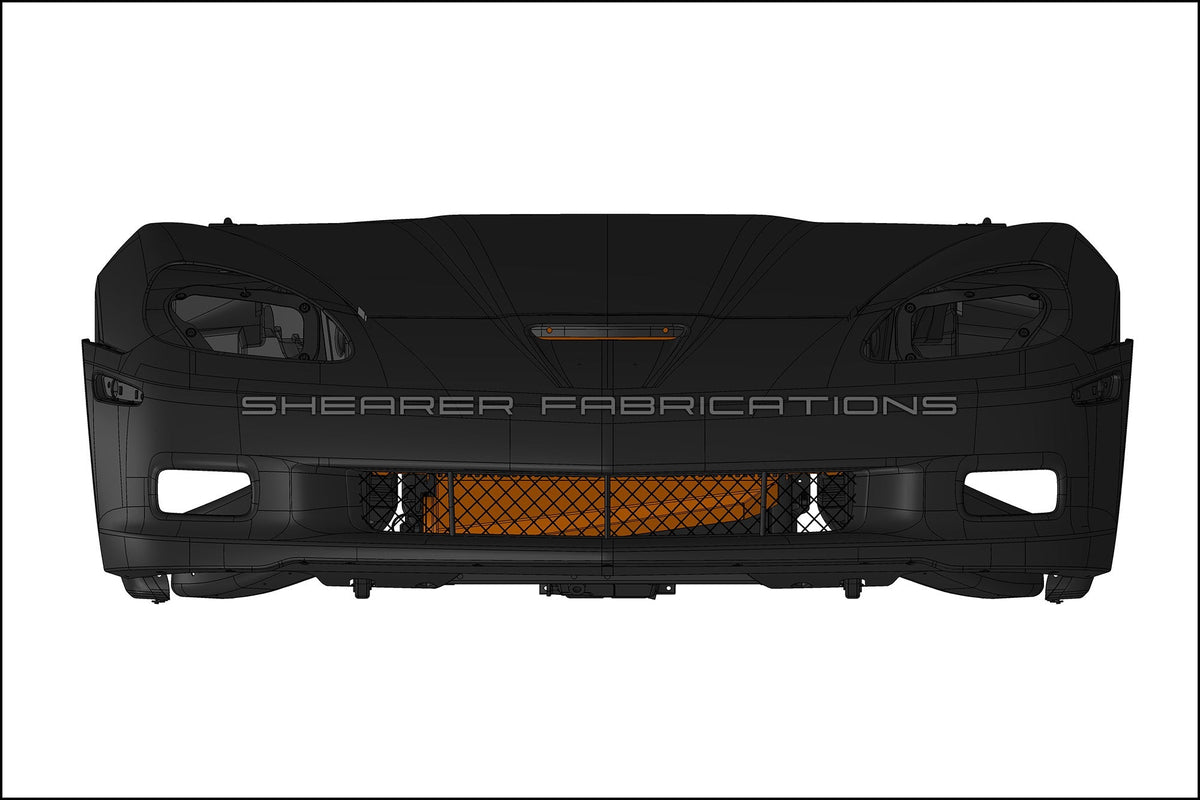 C6 Corvette Pro Series, Single Inlet/Outlet 1200hp - HP Race Brands - Shearer Fabrications, Inc. - Intercooler