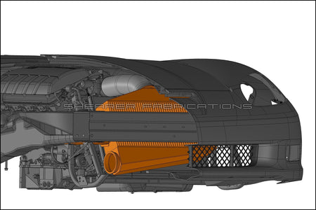 C6 Corvette Pro Series, Single Inlet/Outlet 1200hp - HP Race Brands - Shearer Fabrications, Inc. - Intercooler