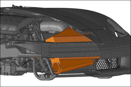 C6 Corvette Pro Series, Single Inlet/Outlet 1200hp - HP Race Brands - Shearer Fabrications, Inc. - Intercooler