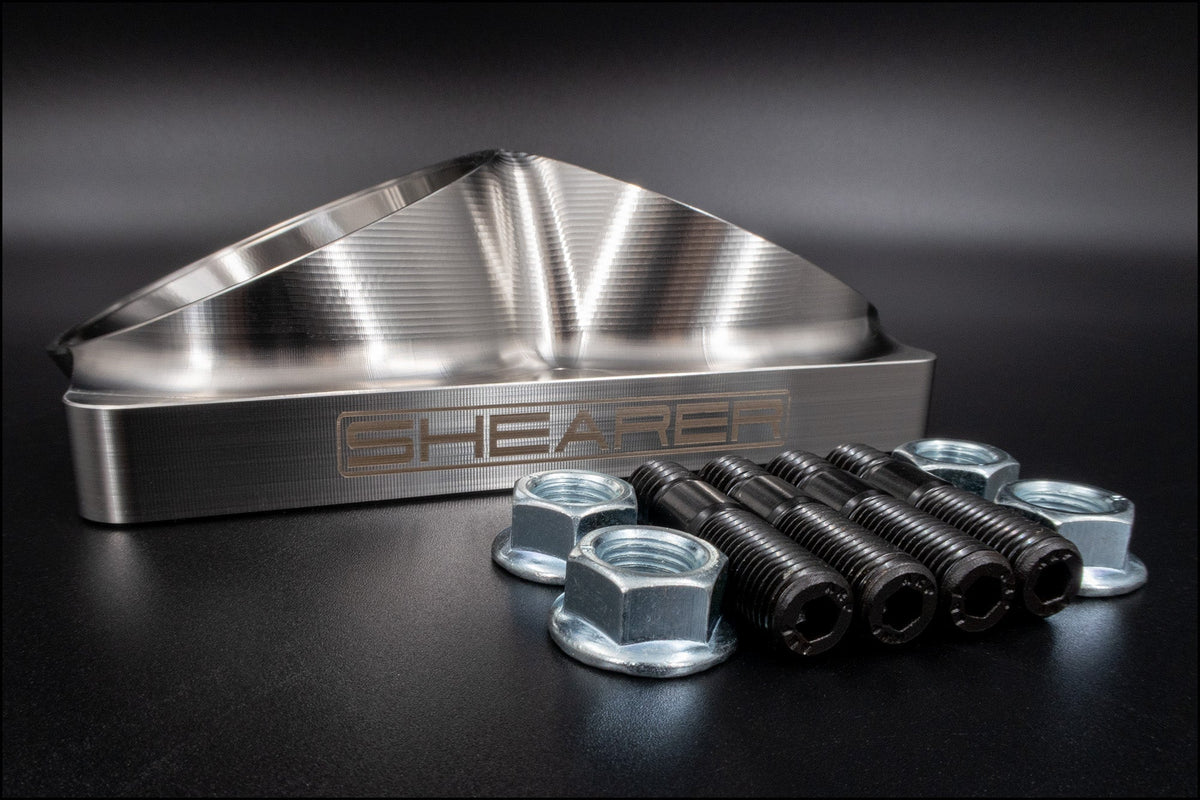 Canted Inlet T6 Open, Dual 3" - HP Race Brands - Shearer Fabrications, Inc. - Turbo Flange