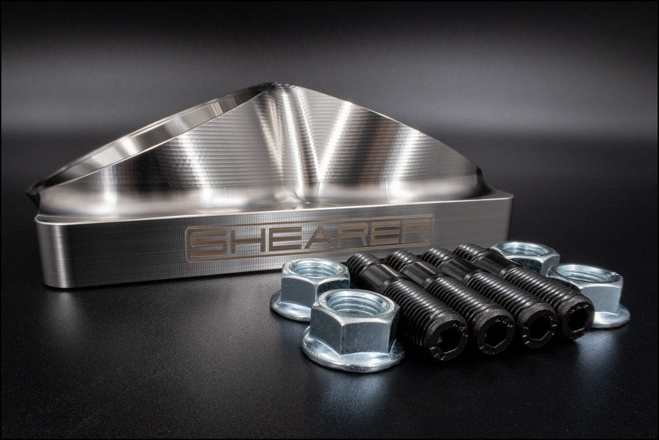 Canted Inlet T6 Open, Dual 3" - HP Race Brands - Shearer Fabrications, Inc. - Turbo Flange