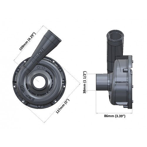 Davies Craig EWP150 Aluminum Electric Water Pump (12V) 8165 - HP Race Brands - Davies Craig - 