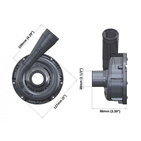 Davies Craig EWP150 Aluminum Electric Water Pump (12V) 8165 - HP Race Brands - Davies Craig - 