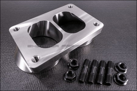 Dual Inlet, Divided T6 - HP Race Brands - Shearer Fabrications, Inc. - Turbo Flange