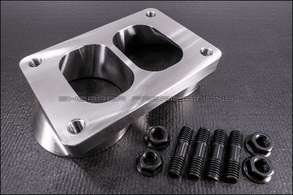 Dual Inlet, Divided T6 - HP Race Brands - Shearer Fabrications, Inc. - Turbo Flange