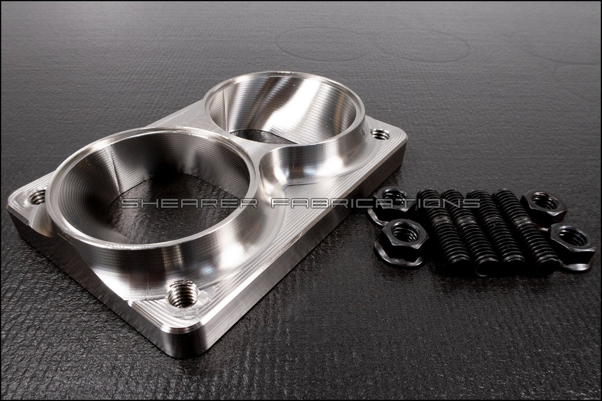 Dual Inlet, Divided T6 - HP Race Brands - Shearer Fabrications, Inc. - Turbo Flange