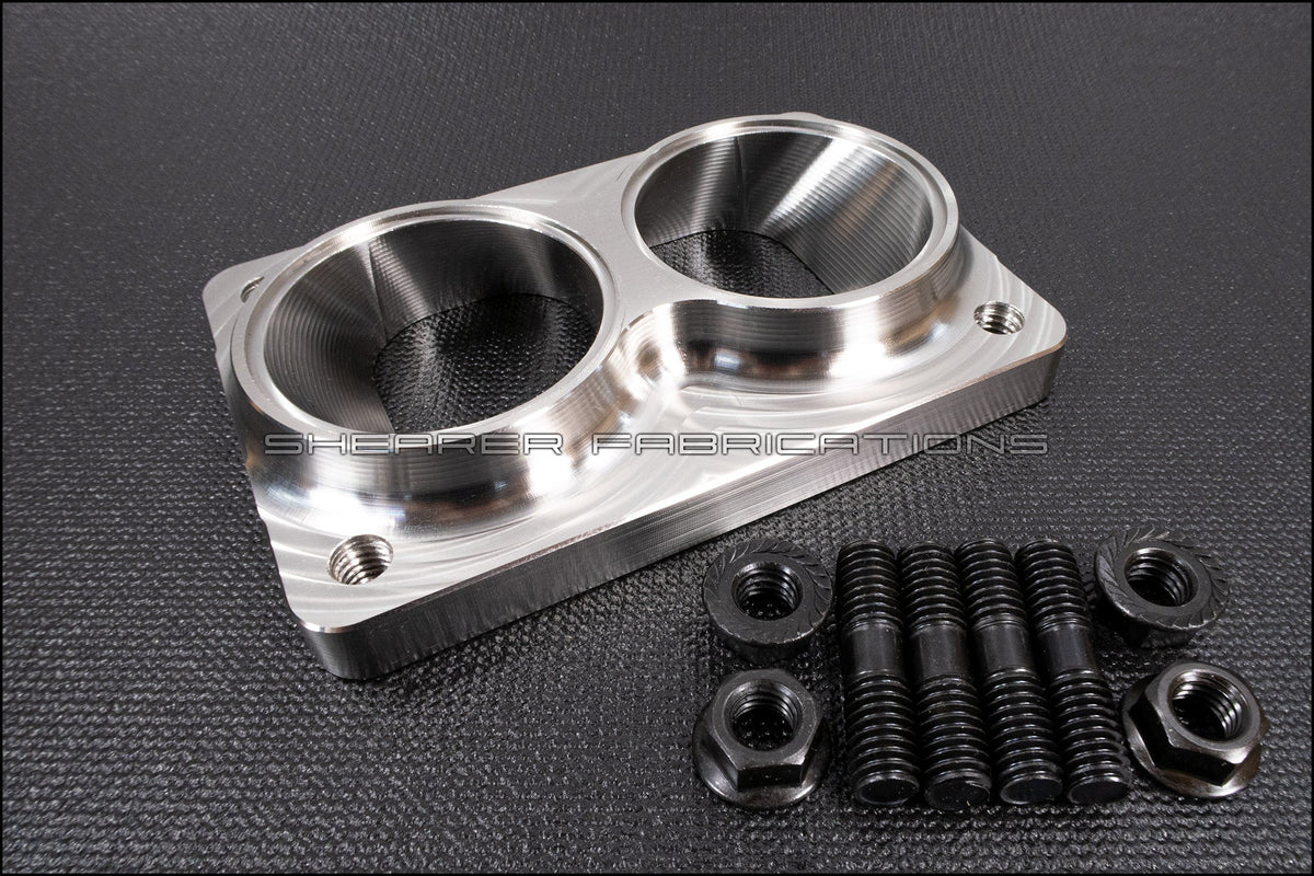 Dual Inlet, Divided T6 - HP Race Brands - Shearer Fabrications, Inc. - Turbo Flange