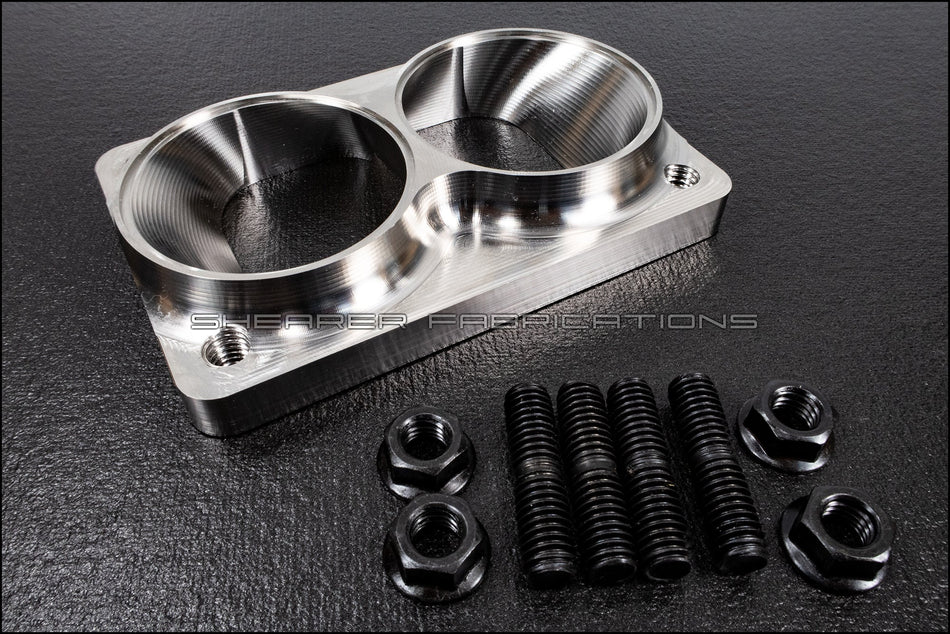 Dual Inlet, Open T6 - HP Race Brands - Shearer Fabrications, Inc. - Turbo Flange