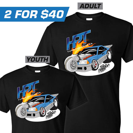 Father & Son Matching T-Shirt Bundle - Maverick Foxbody x HPT Turbo - HP Race Brands - HPT Turbo - Apparel & Merchandise