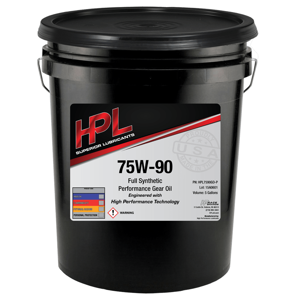 Gear Oil - 5 Gallon Pail - HP Race Brands - HPL Superior Lubricants - Gear Oil