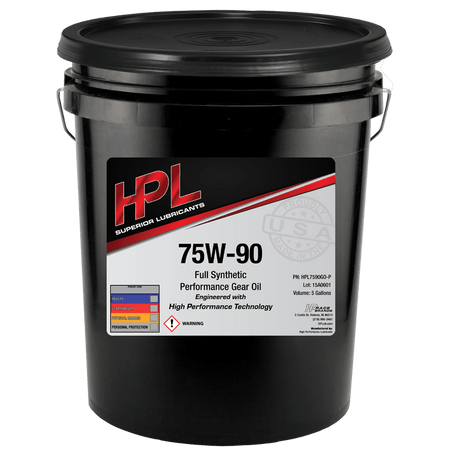 Gear Oil - 5 Gallon Pail - HP Race Brands - HPL Superior Lubricants - Gear Oil