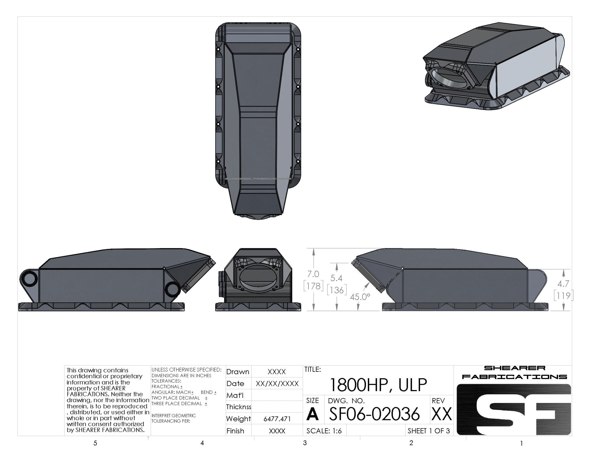 Hi-Ram ULP Intercooler, 1800hp - HP Race Brands - Shearer Fabrications, Inc. - Intercooler
