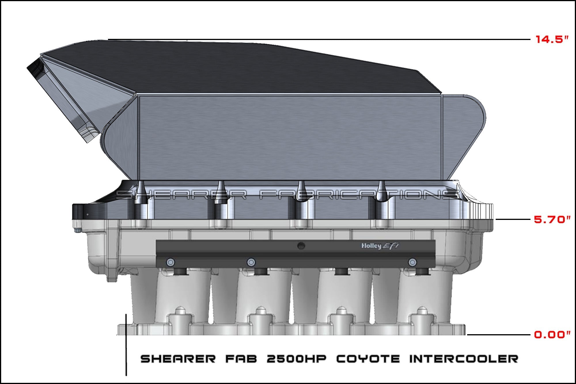 HiRam Coyote Pro/Series, 2500hp - HP Race Brands - Shearer Fabrications, Inc. - Intercooler
