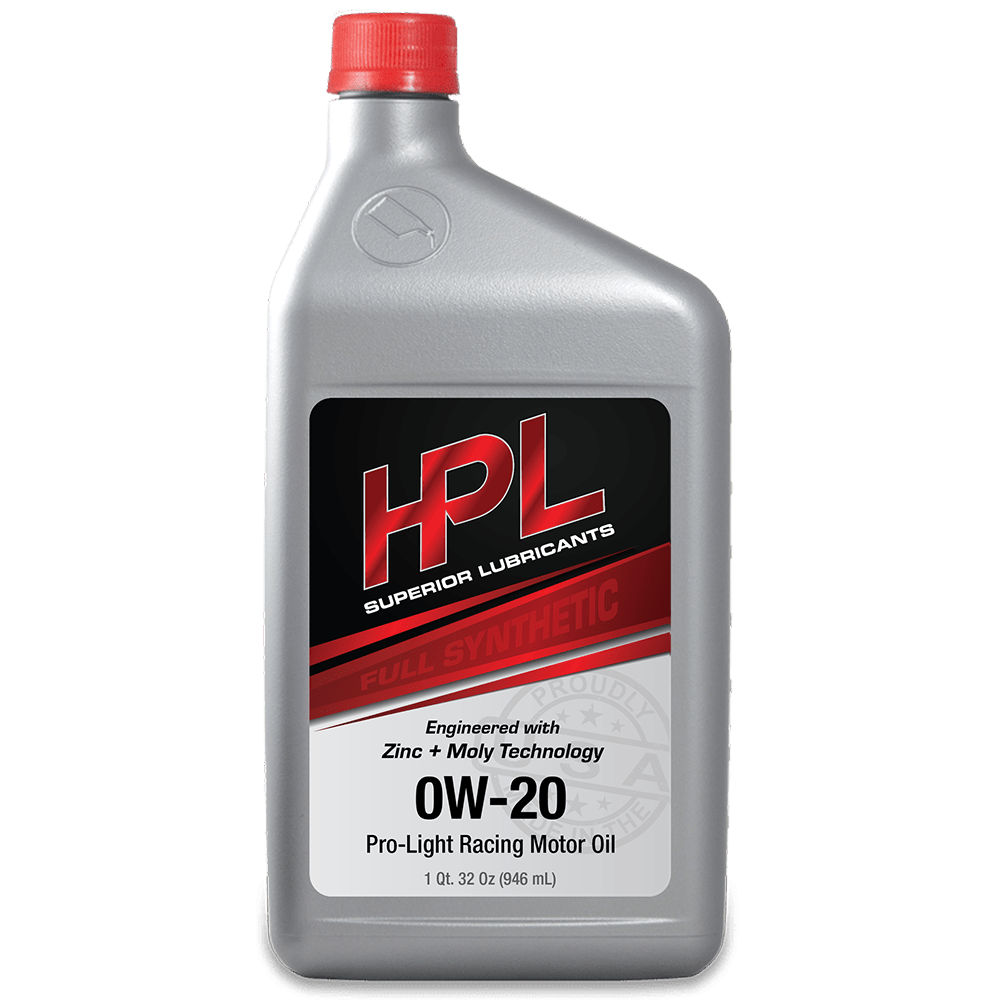 HPL 0W20 Pro - Light Racing Motor Oil - HP Race Brands - HPL Superior Lubricants - Engine Oil