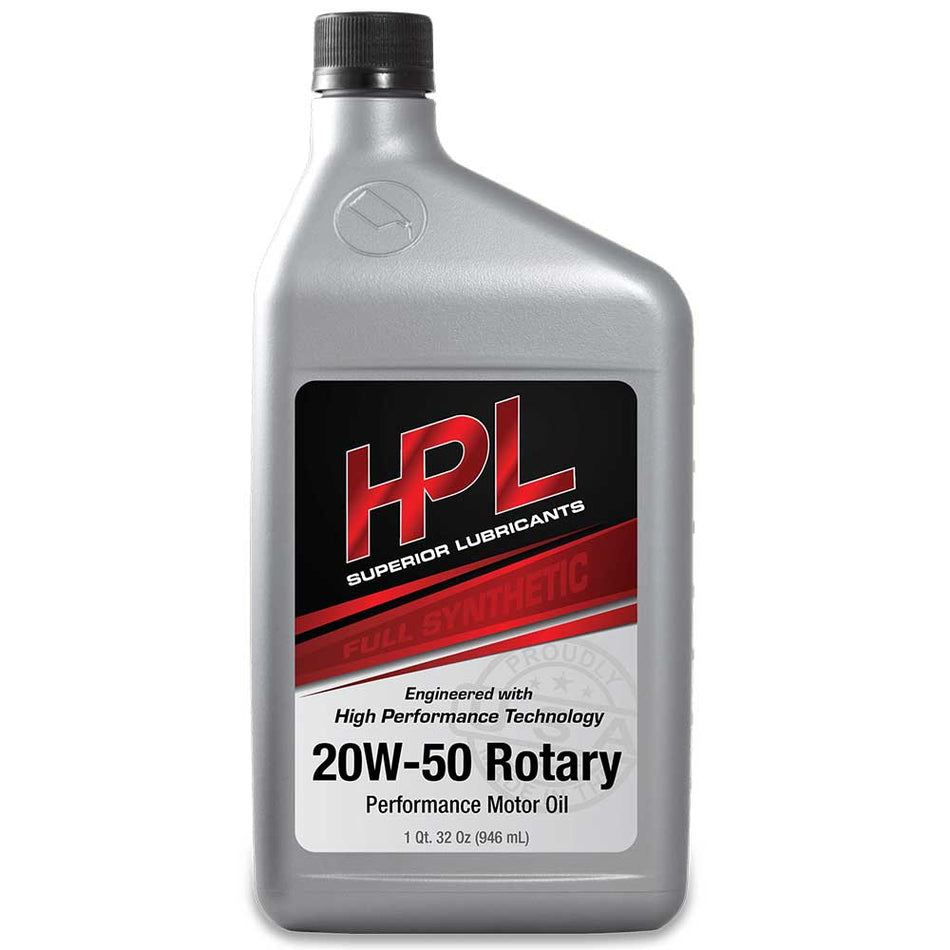 HPL 20W - 50 Performance Rotary Oil - HP Race Brands - HPL Superior Lubricants - Engine Oil