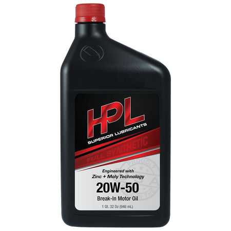 HPL 20W50 Break - In Motor Oil - HP Race Brands - HPL Superior Lubricants - Engine Oil