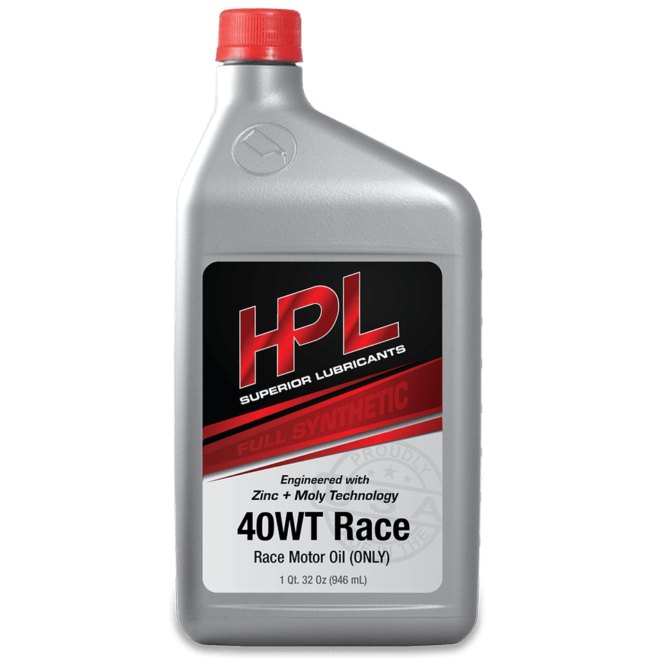 HPL 40WT Race Motor Oil - HP Race Brands - HPL Superior Lubricants - Engine Oil
