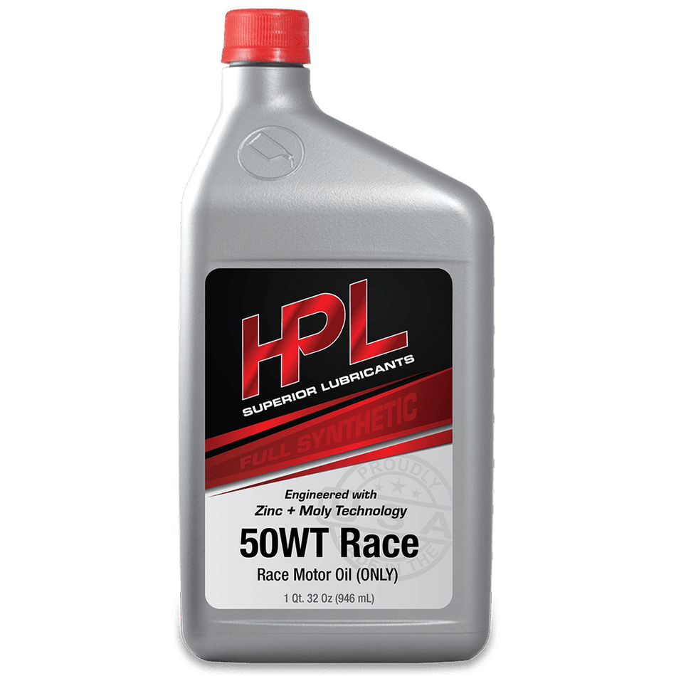 HPL 50WT Race Motor Oil - HP Race Brands - HPL Superior Lubricants - Engine Oil