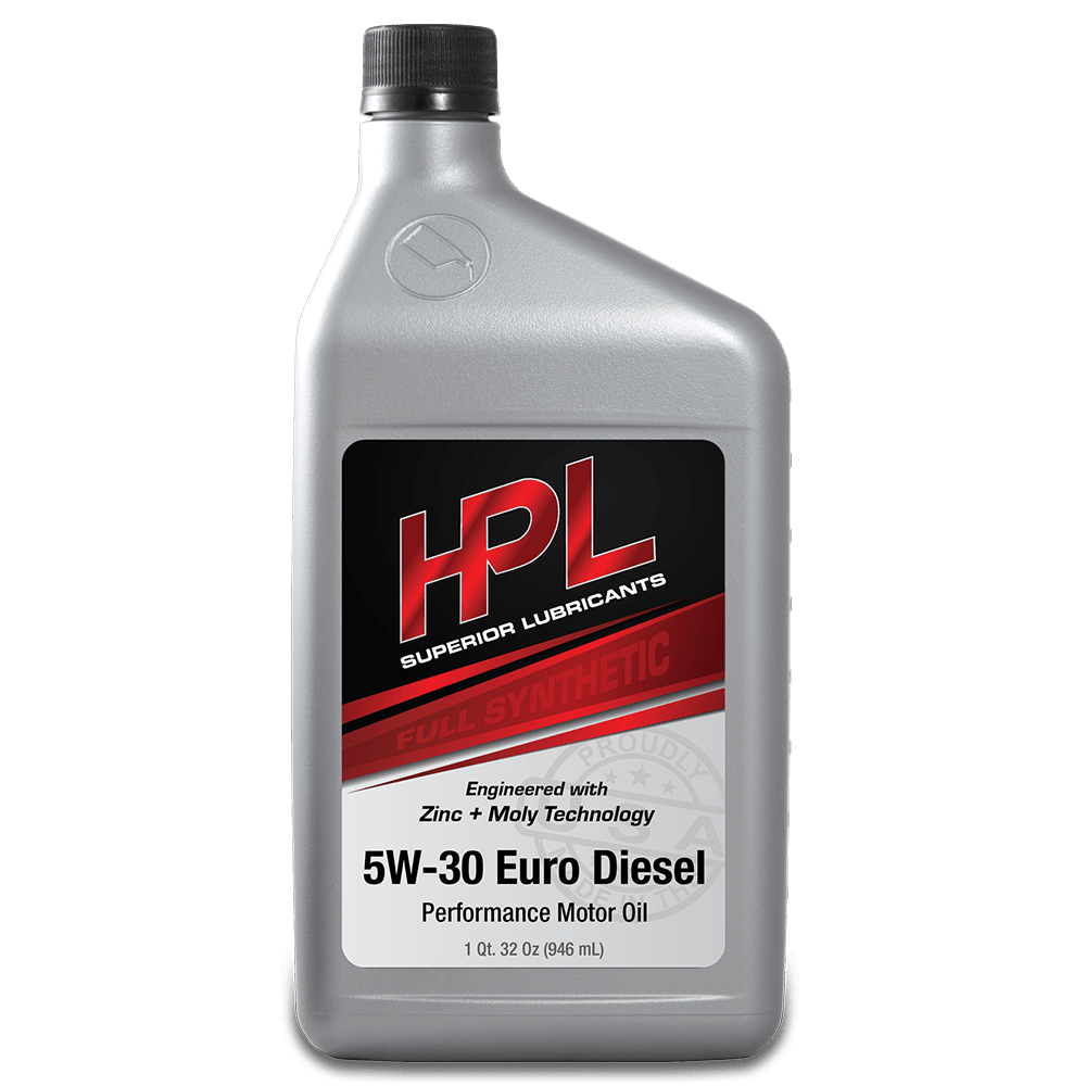 HPL 5W30 European Diesel Motor Oil - HP Race Brands - HPL Superior Lubricants - Engine Oil