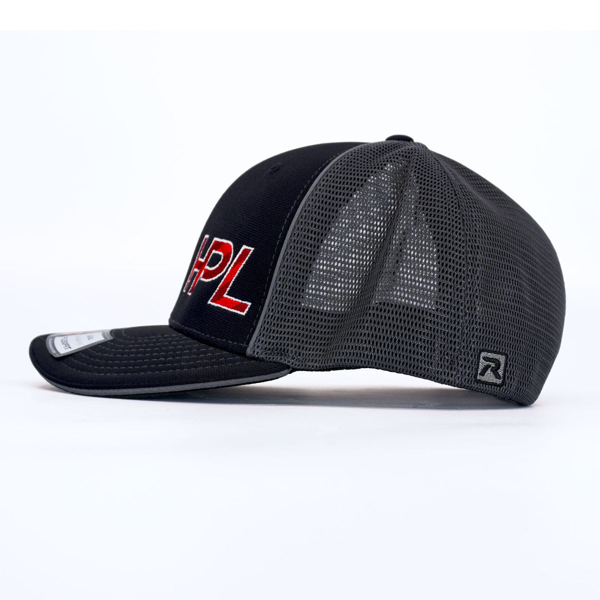 HPL Black/Gray Mesh Fitted Hat - HP Race Brands - HPL Superior Lubricants - Apparel & Merchandise