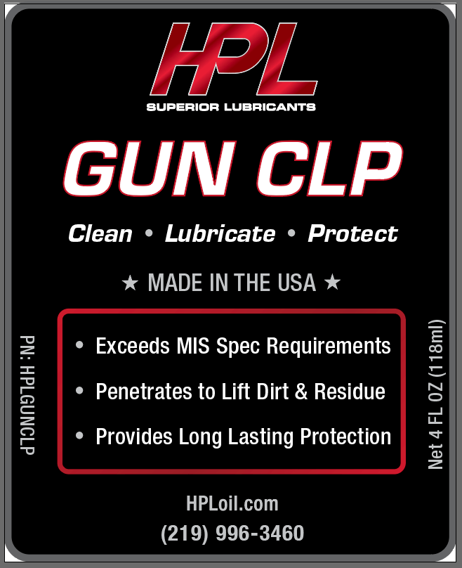 HPL Firearm CLP - HP Race Brands - HPL Superior Lubricants - 