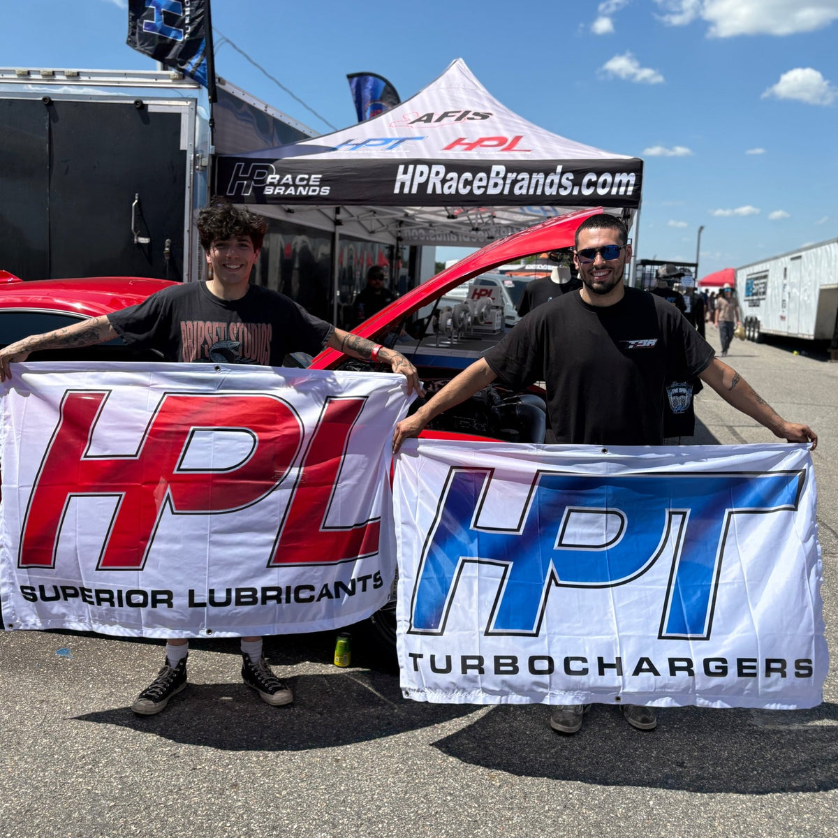 HPL Oil Fabric Banner - 5' x 3' - HP Race Brands - HPL Superior Lubricants - Apparel & Merchandise