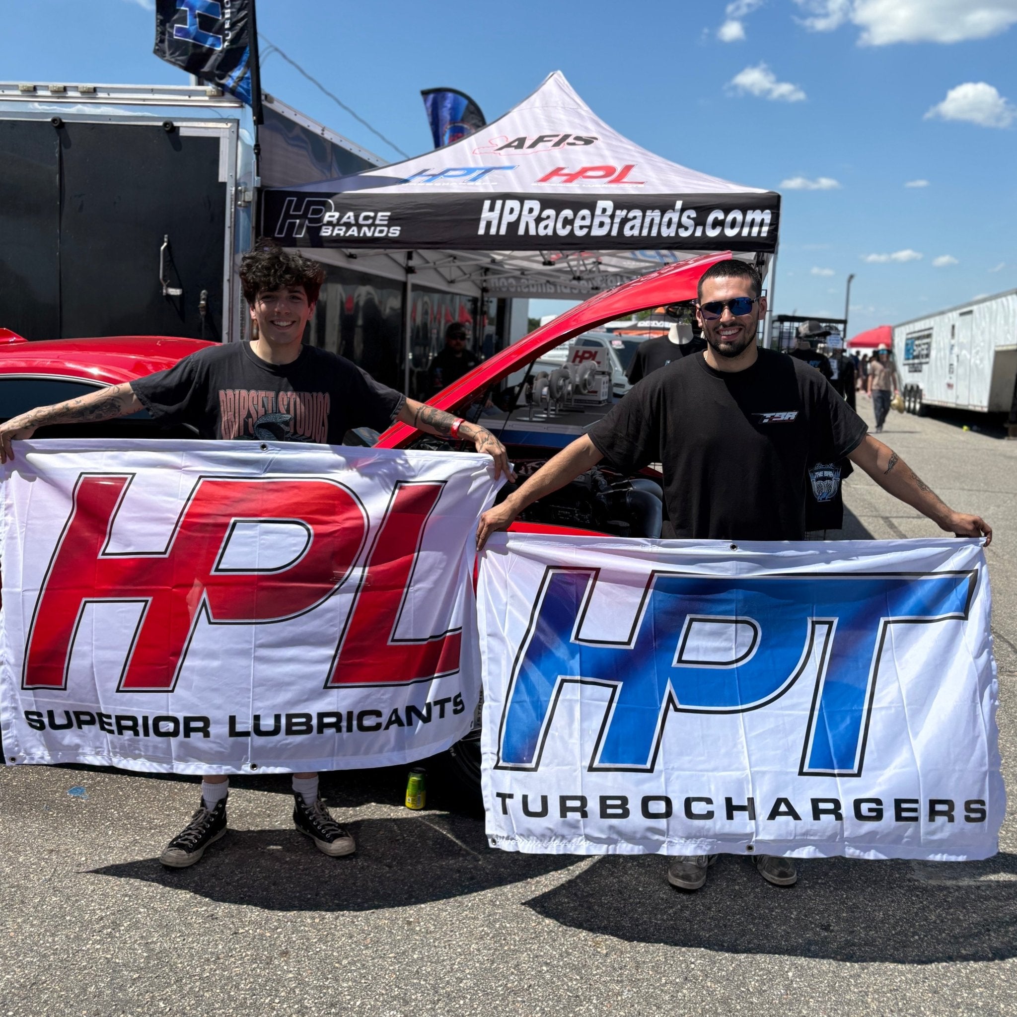 HPL Oil Fabric Banner - 5' x 3' - HP Race Brands - HPL Superior Lubricants - Apparel & Merchandise