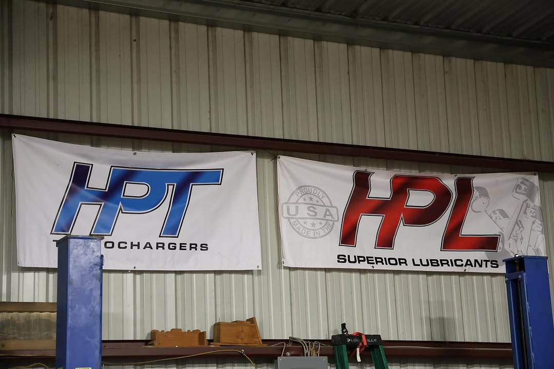 HPL Oil Shop Banner – 3' x 6' - HP Race Brands - HPL Superior Lubricants - Apparel & Merchandise