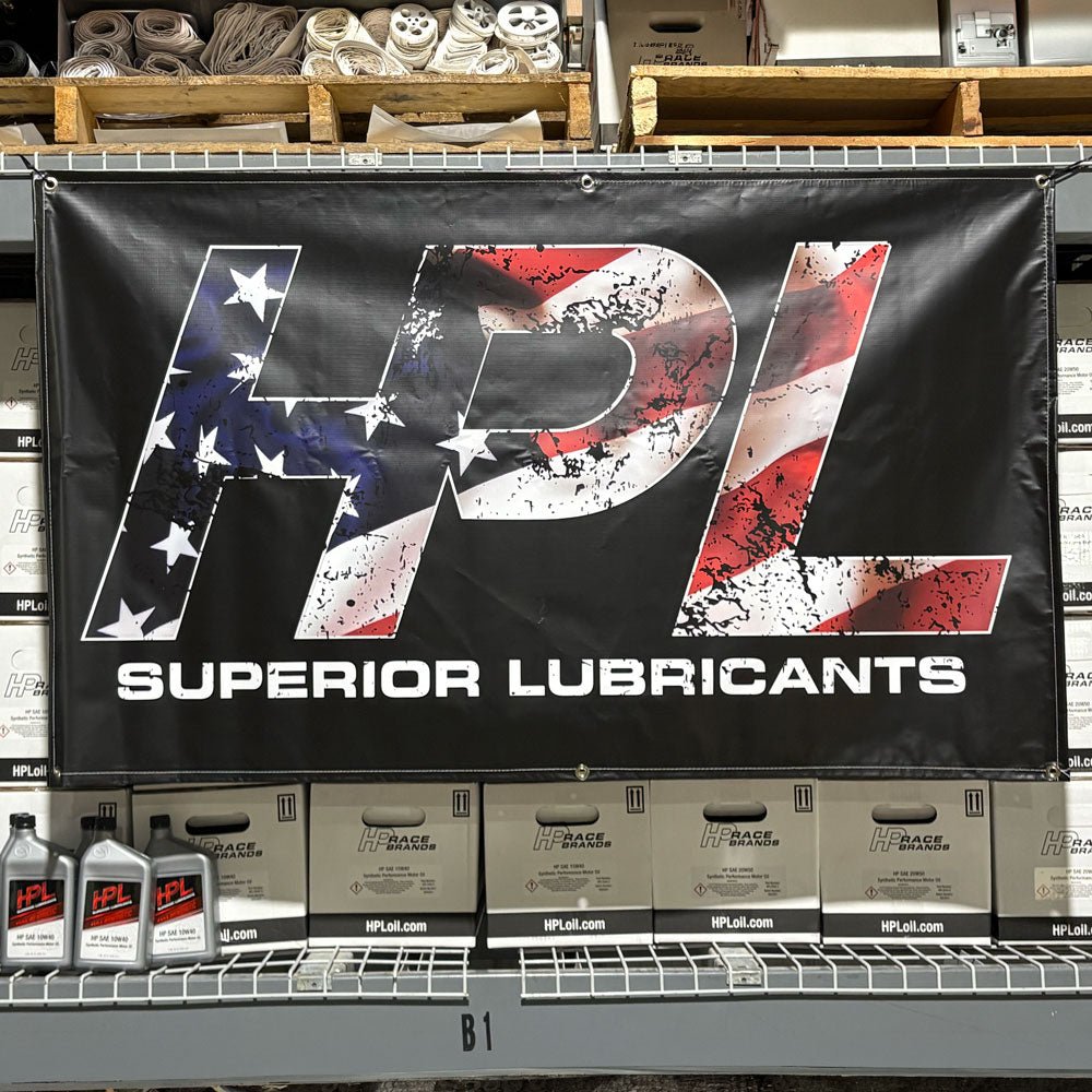 HPL USA Banner - 3' X 5' - HP Race Brands - HPL Superior Lubricants - Apparel & Merchandise