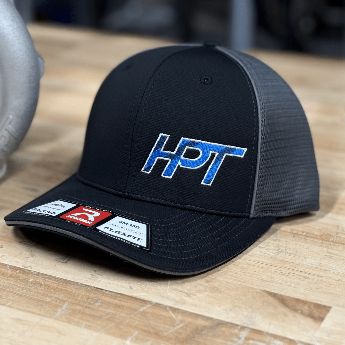 HPT Black/Gray Mesh Fitted Hat - HP Race Brands - HPT Turbo - Apparel & Merchandise