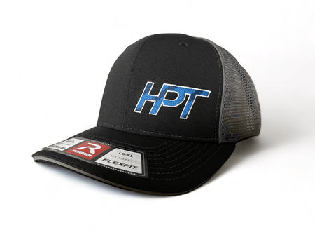 HPT Black/Gray Mesh Fitted Hat - HP Race Brands - HPT Turbo - Apparel & Merchandise