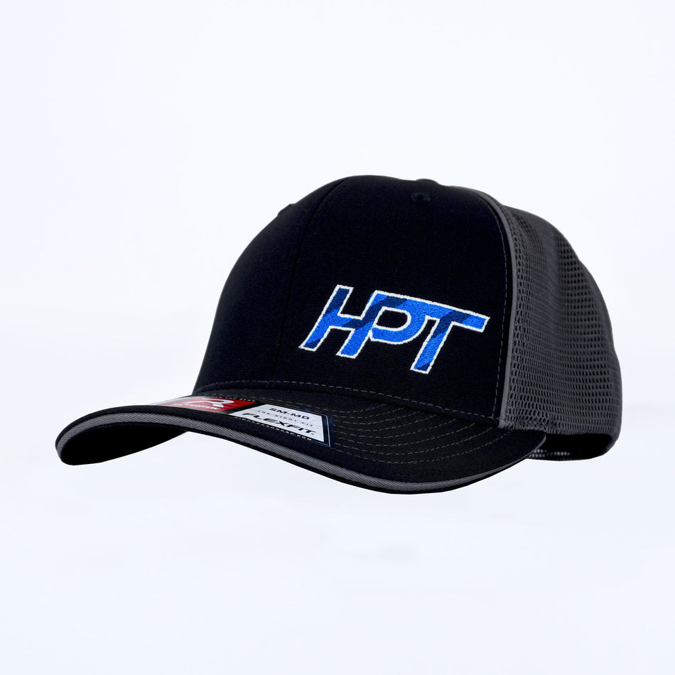 HPT Black/Gray Mesh Fitted Hat - HP Race Brands - HPT Turbo - Apparel & Merchandise